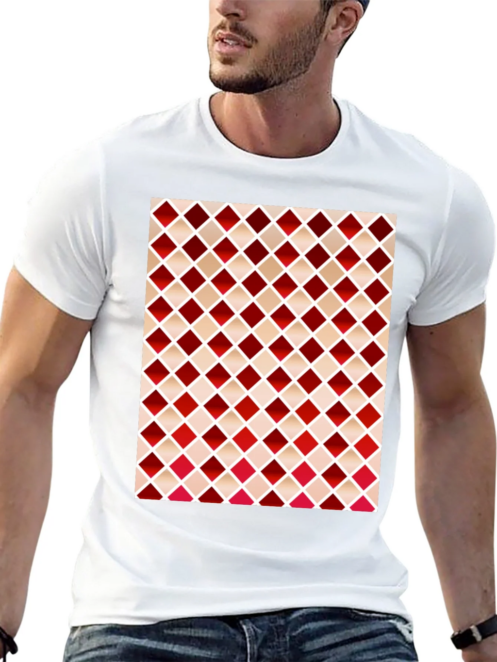 Stylish Diamond Pattern T-Shirt product image 4