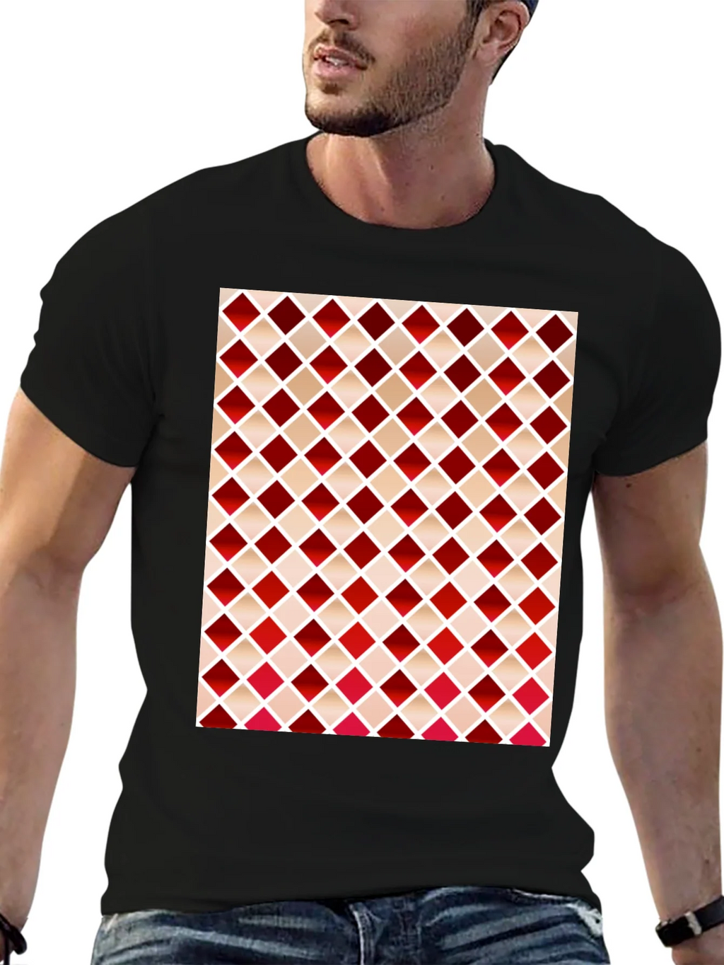 Stylish Diamond Pattern T-Shirt product image 9