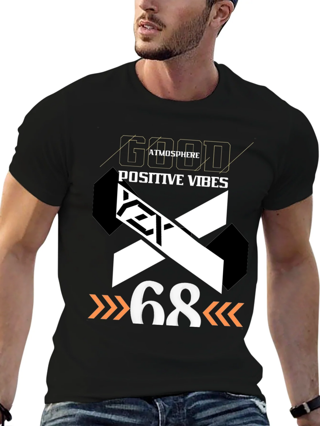 Good Atmosphere Positive Vibes Graphic Tee product image 9