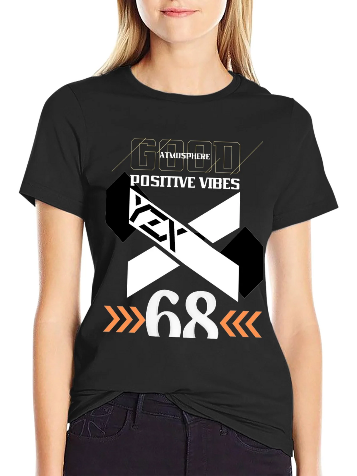 Good Atmosphere Positive Vibes Graphic Tee product image 5