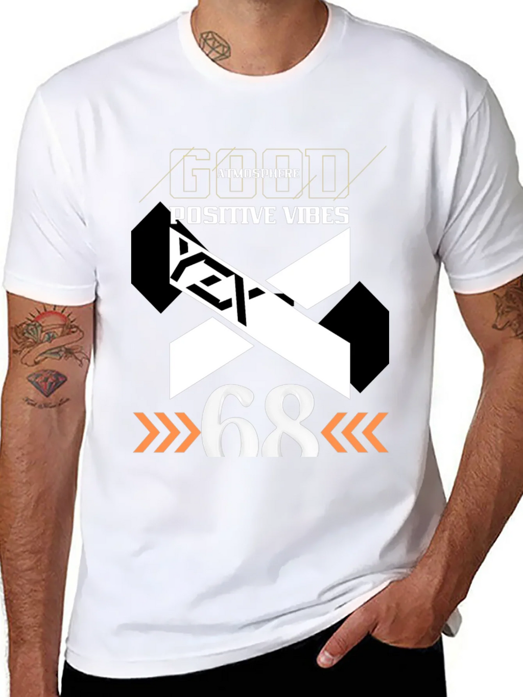 Good Atmosphere Positive Vibes Graphic Tee product image 10