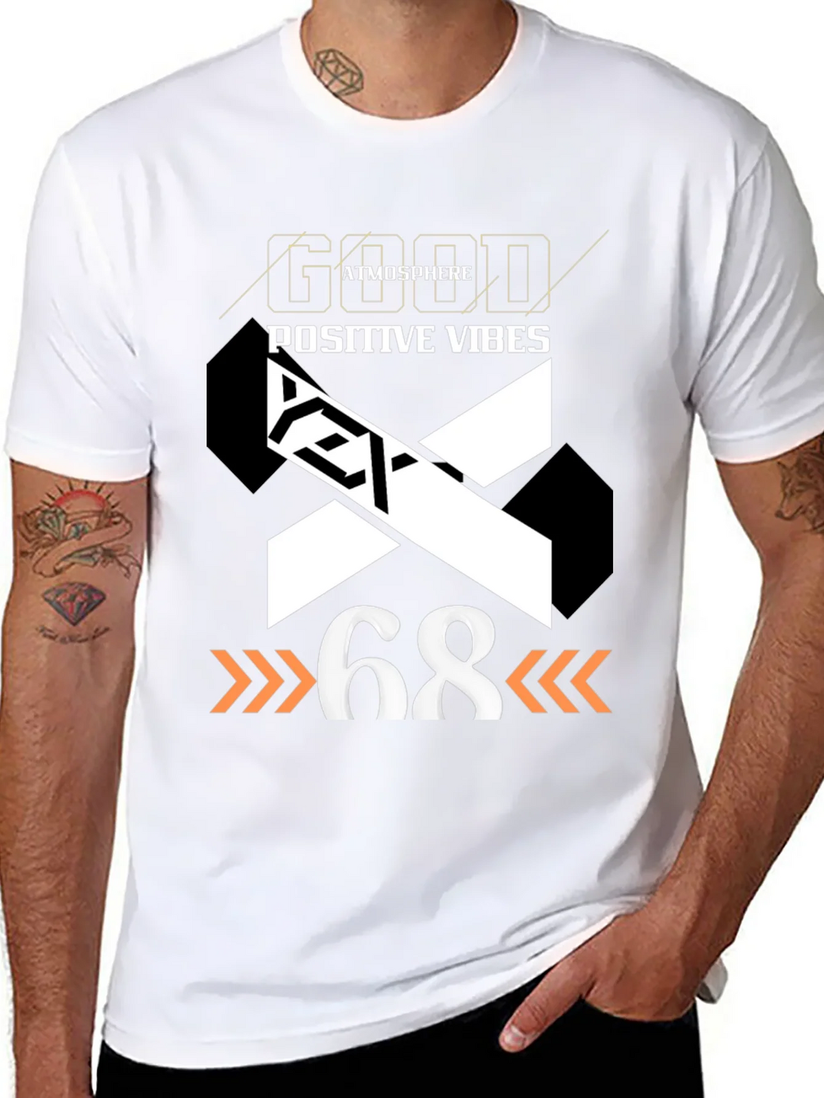 Good Atmosphere Positive Vibes Graphic Tee product image 10