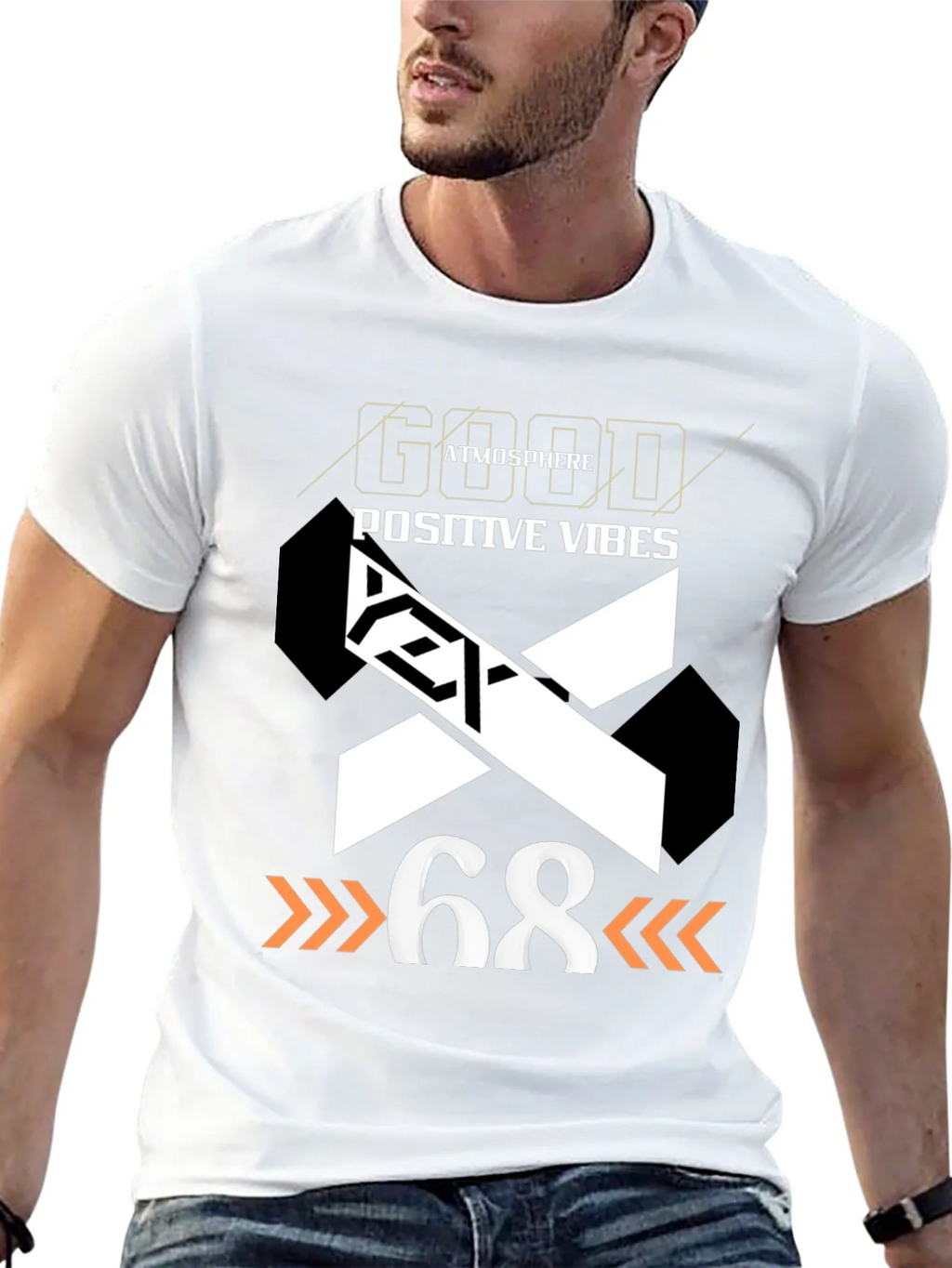 Good Atmosphere Positive Vibes Graphic Tee product image 4