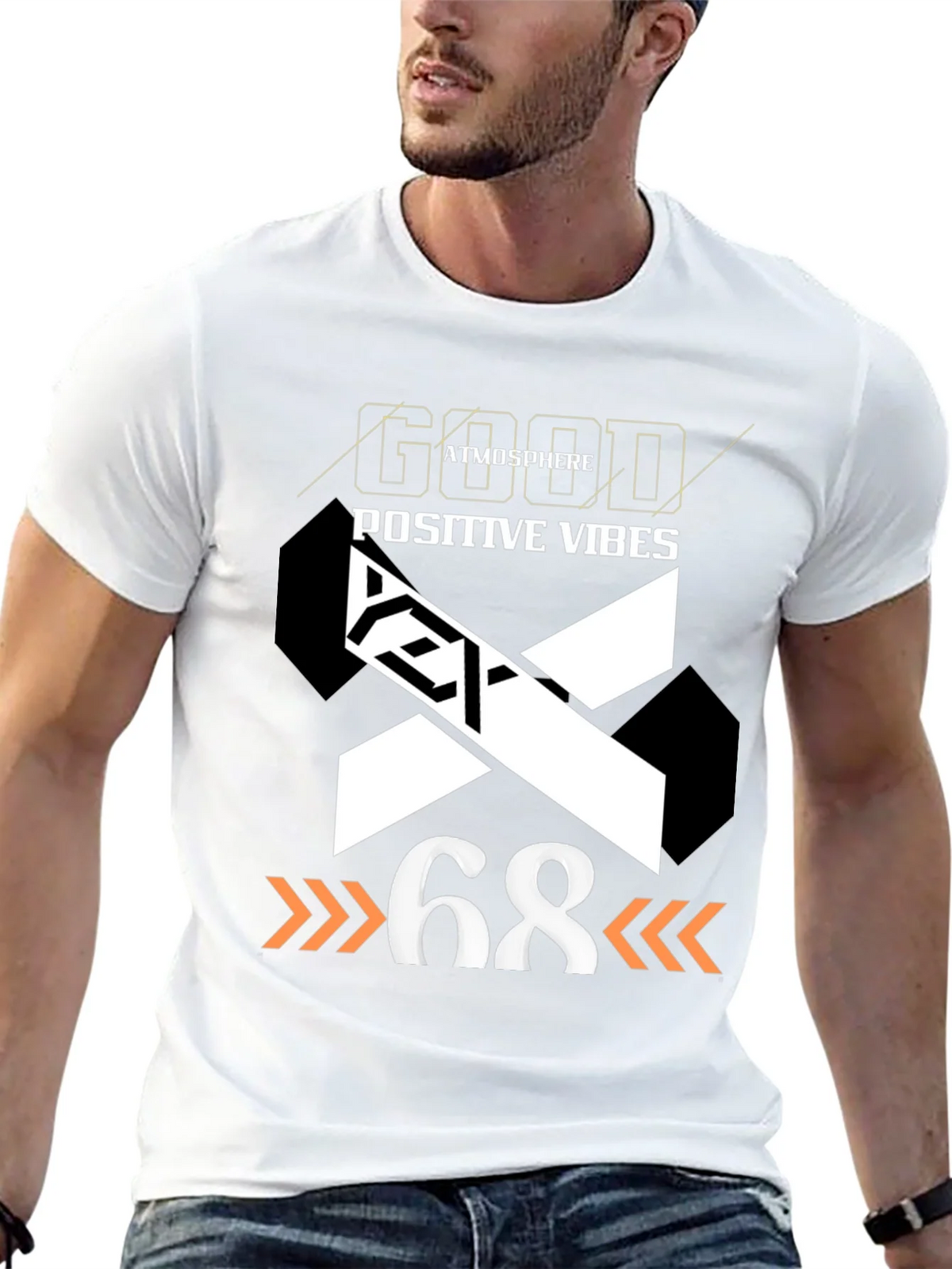 Good Atmosphere Positive Vibes Graphic Tee product image 4