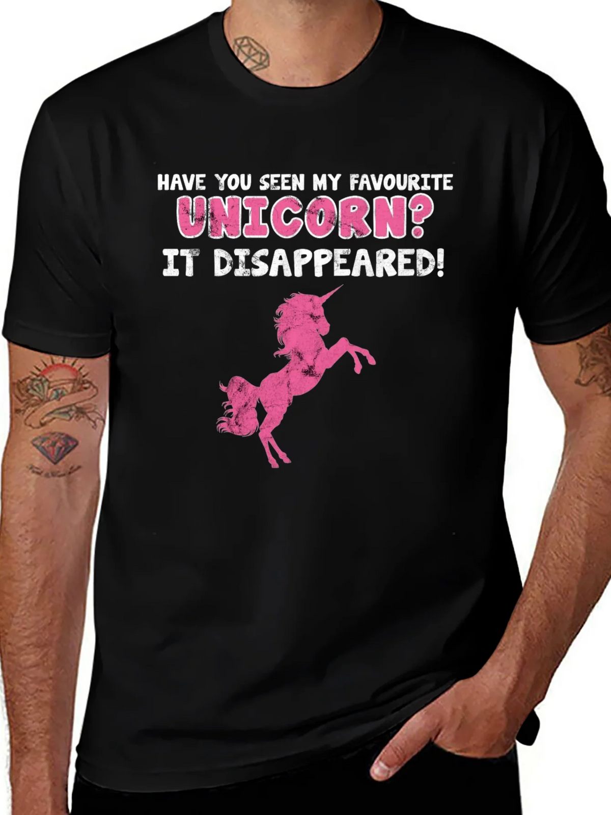 Unicorn Disappeared Graphic Tee - Humor Shirt product image 1