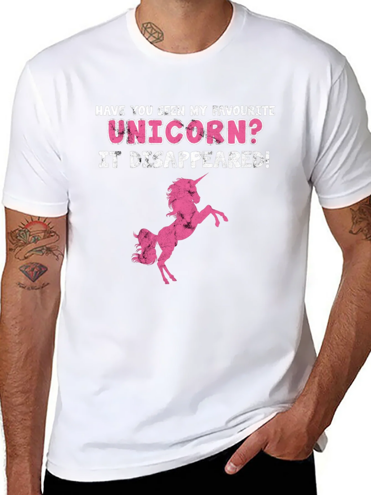 Unicorn Disappeared Graphic Tee - Humor Shirt product image 10