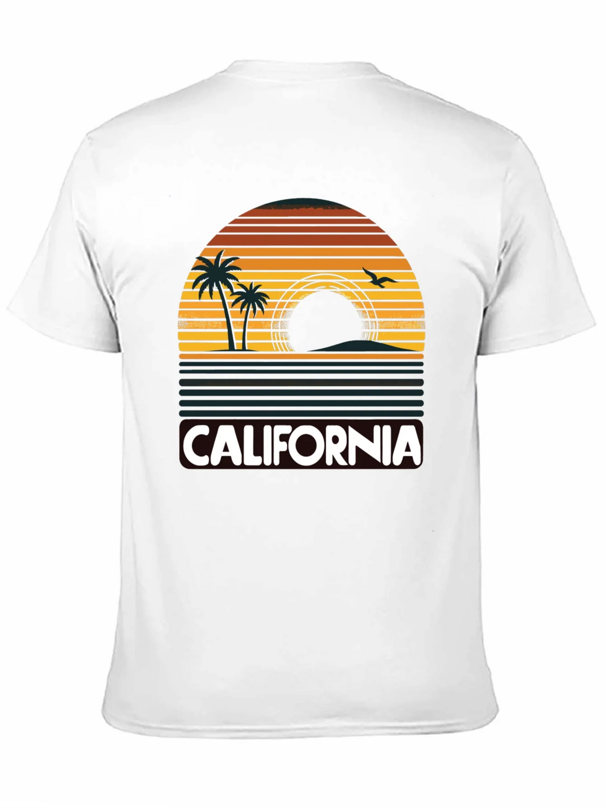 California Sunset Palm Tree T-Shirt product image 2