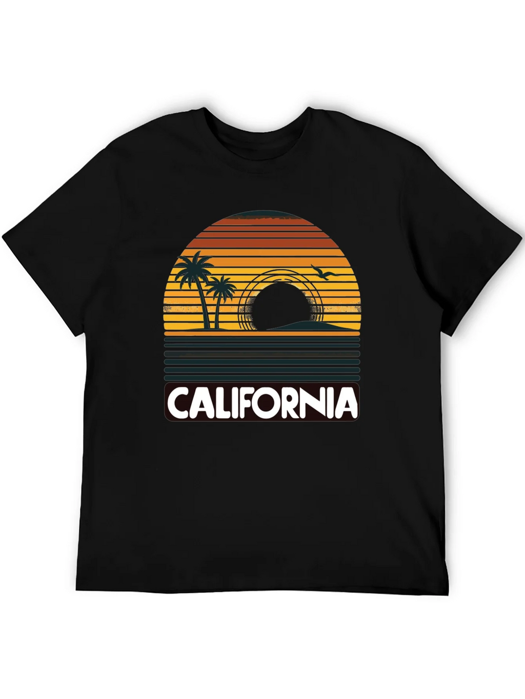 California Sunset Palm Tree T-Shirt product image 8
