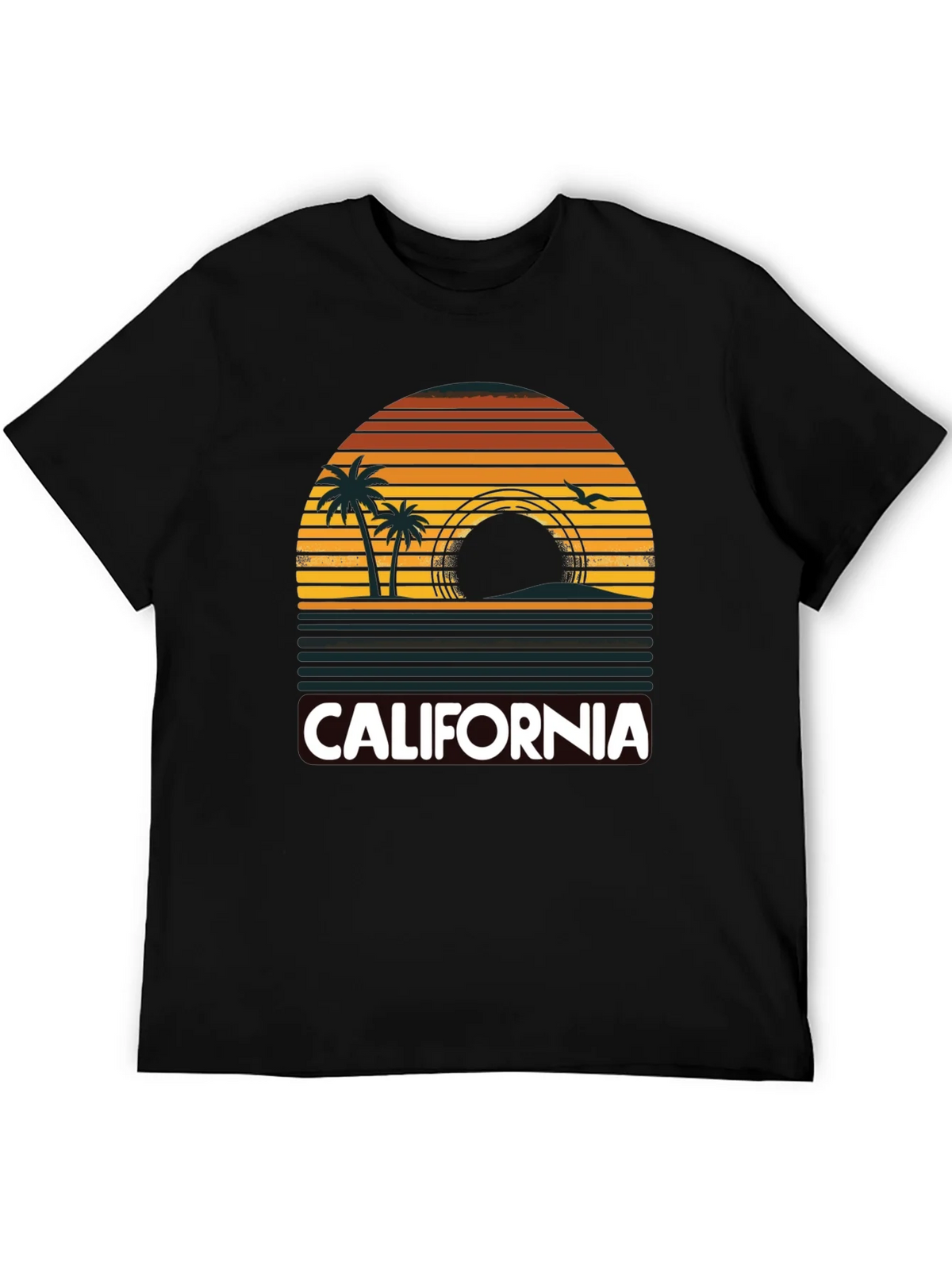 California Sunset Palm Tree T-Shirt product image 8