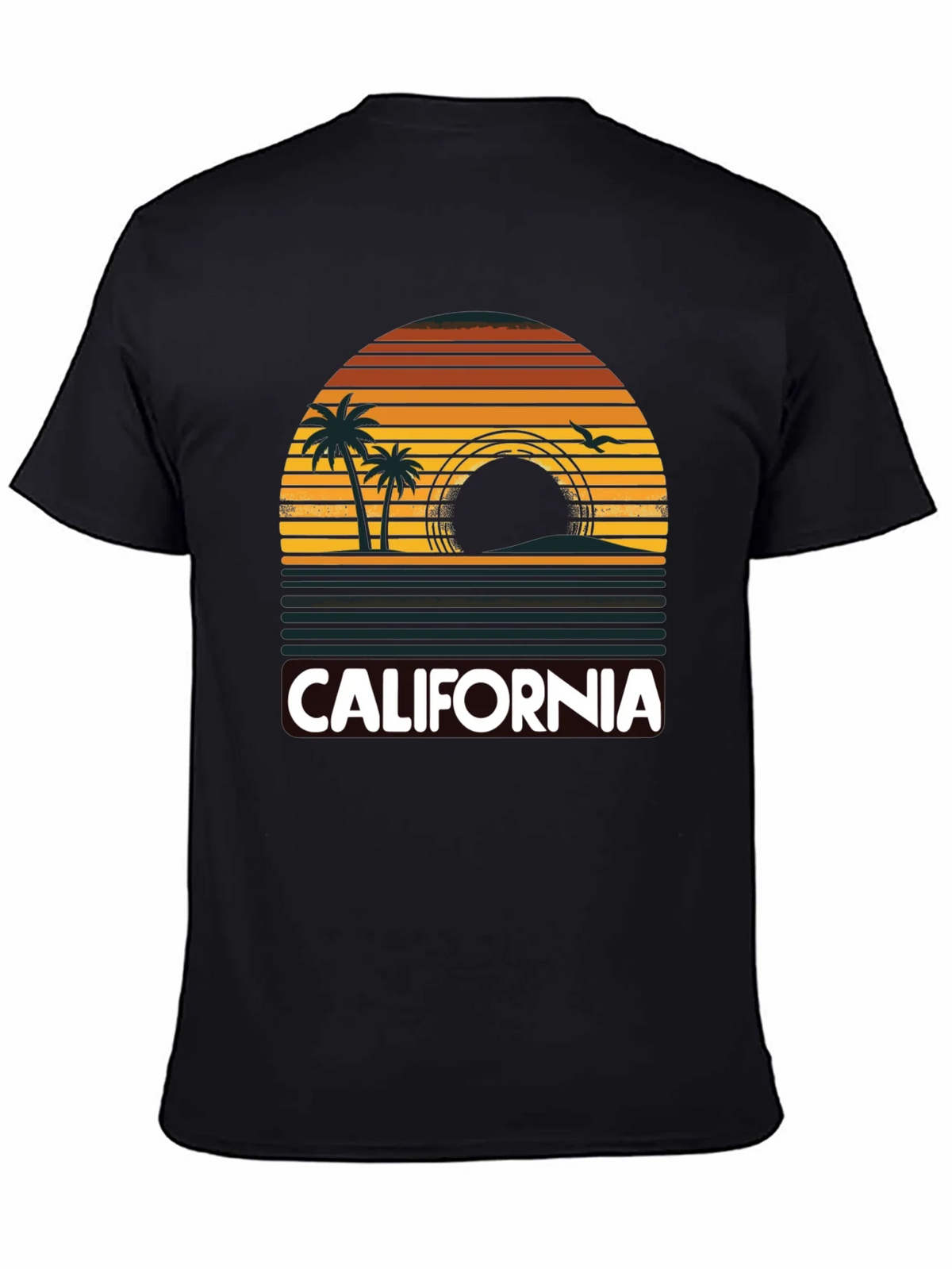 California Sunset Palm Tree T-Shirt product image 7