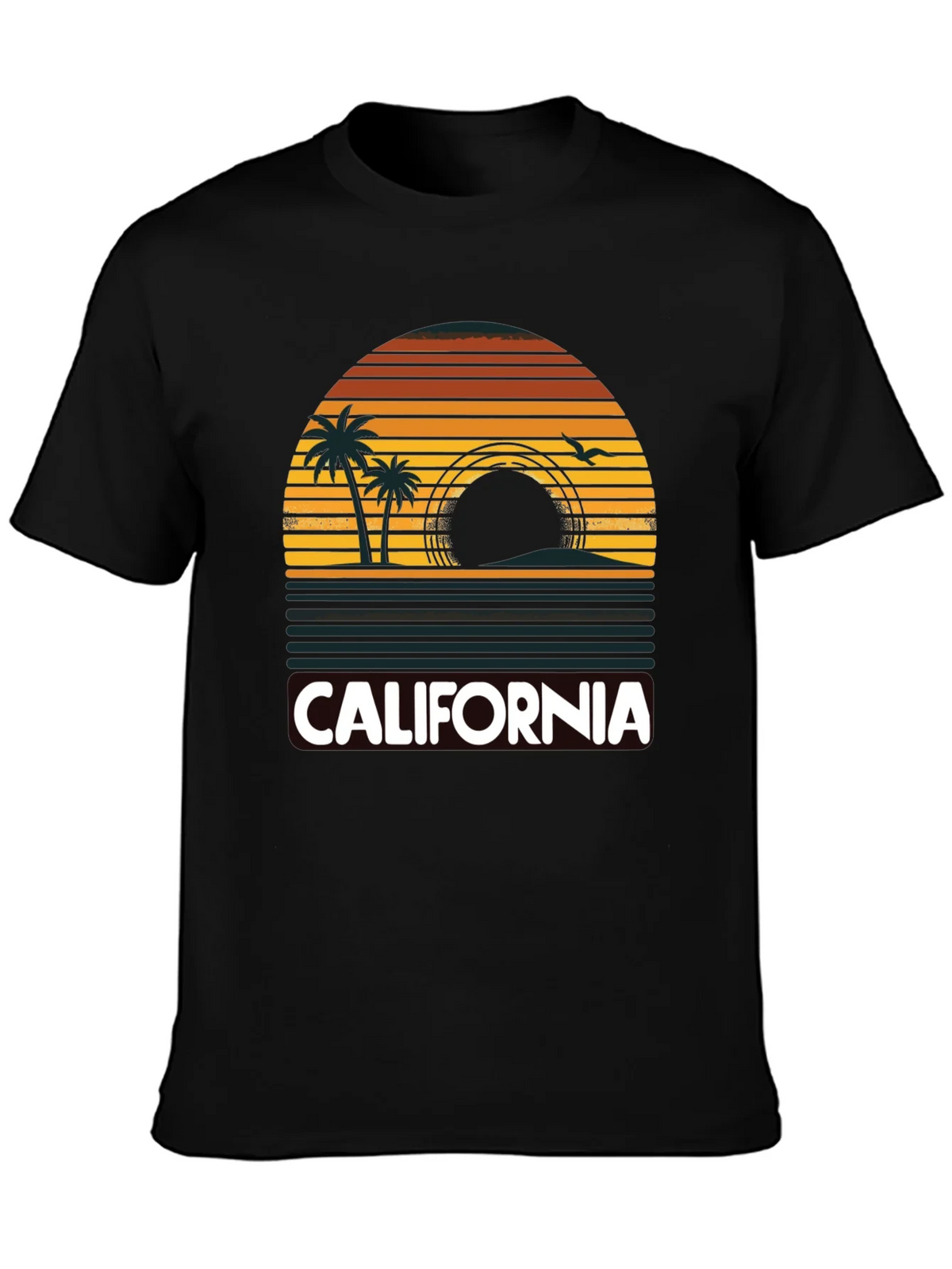 California Sunset Palm Tree T-Shirt product image 6
