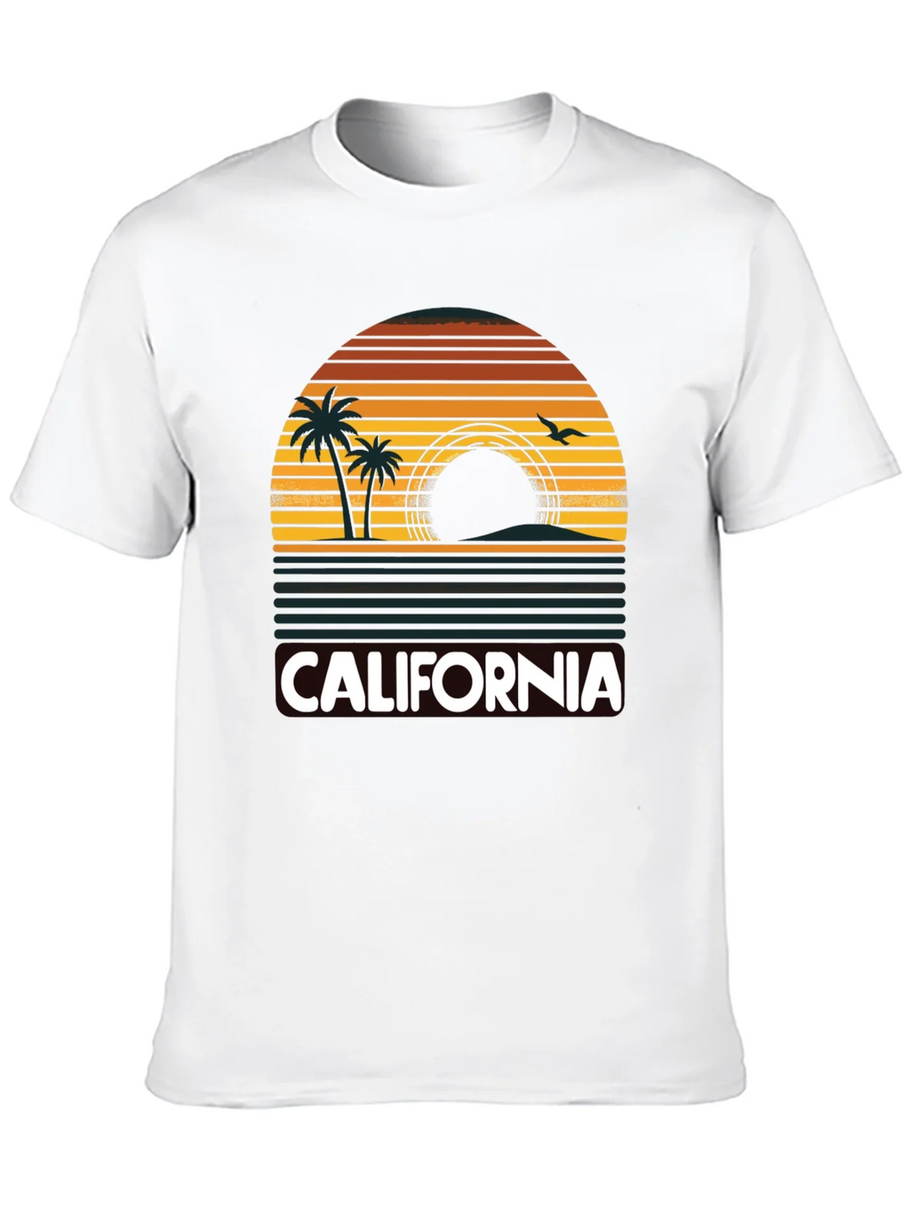 California Sunset Palm Tree T-Shirt product image 12