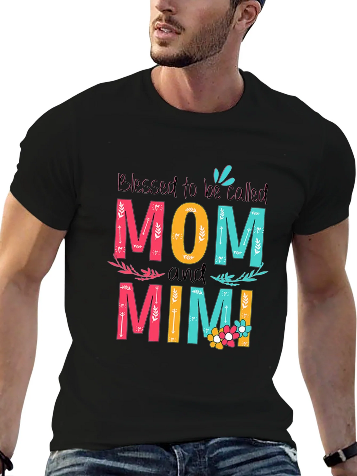 Blessed Mom and Mimi Graphic Tee - Unisex product image 9