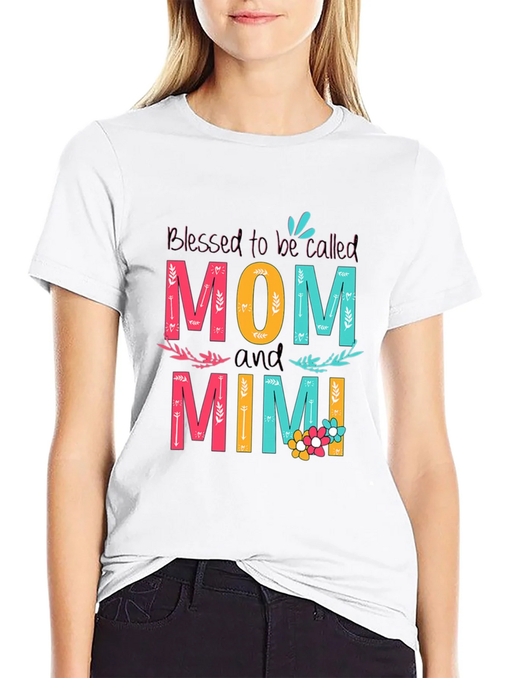 Blessed Mom and Mimi Graphic Tee - Unisex product image 11