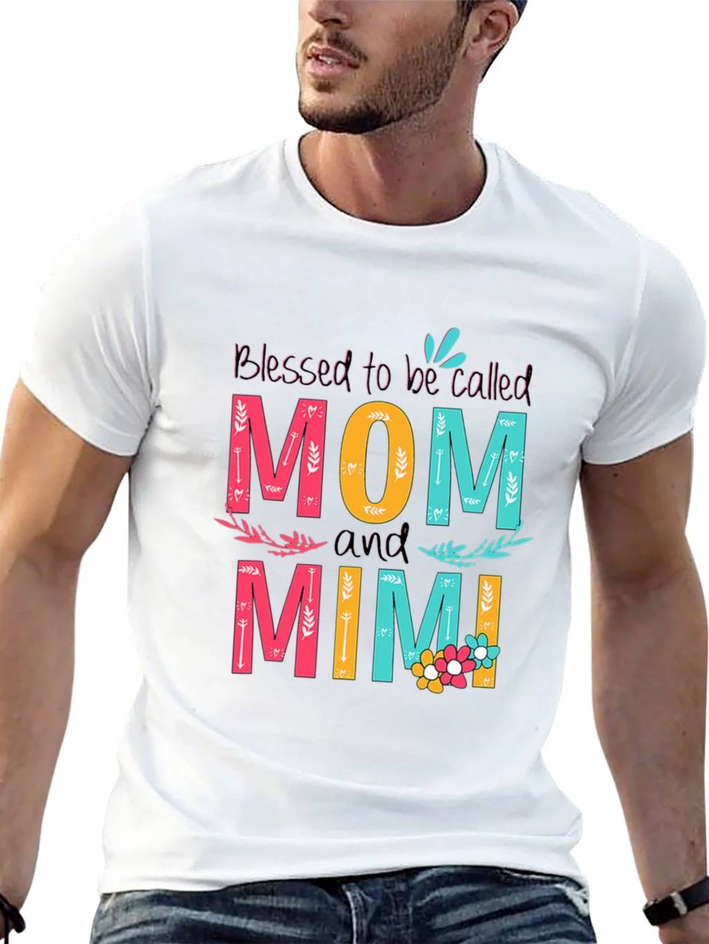 Blessed Mom and Mimi Graphic Tee - Unisex product image 4