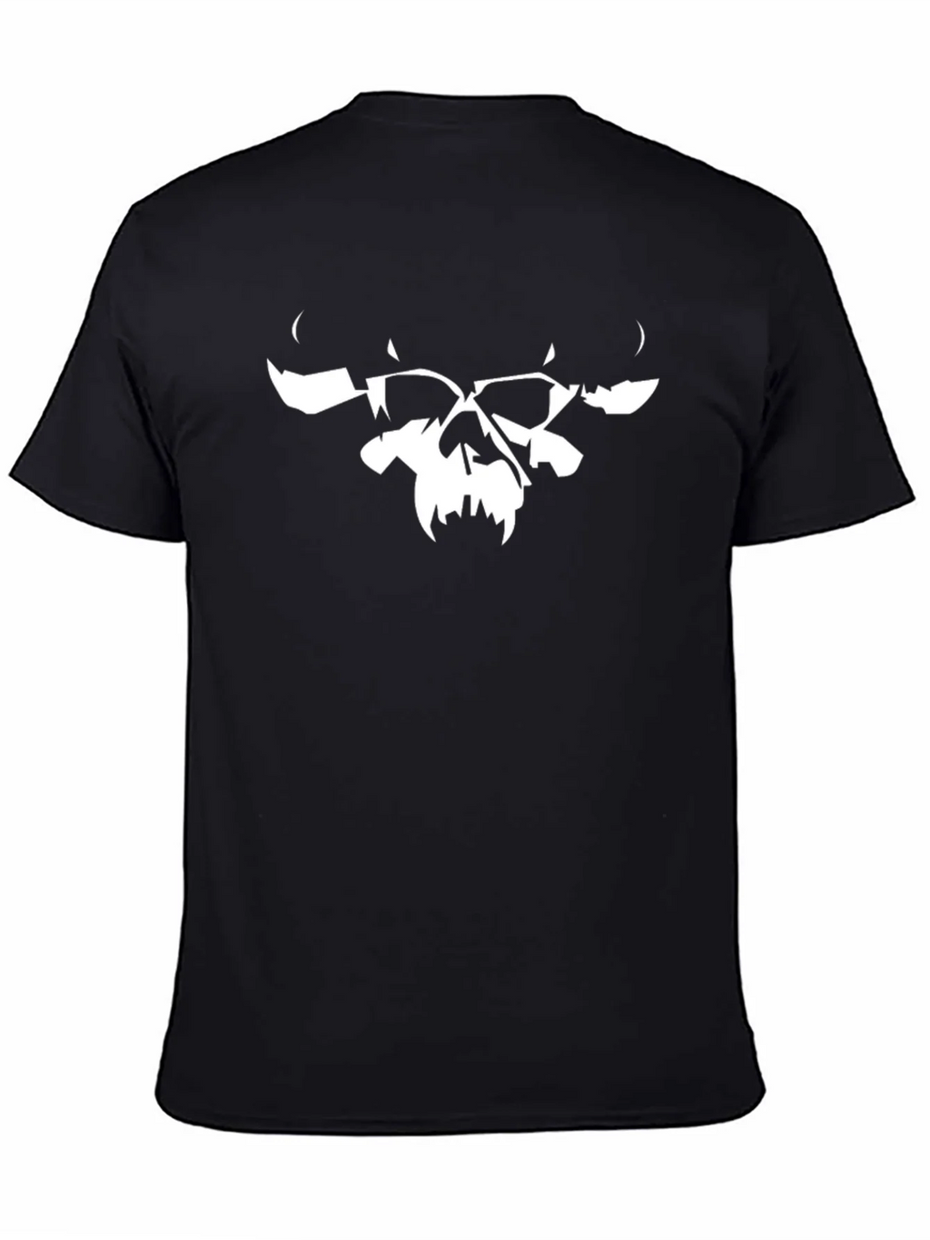Skull Graphic Tee - Black Cotton Blend product image 7