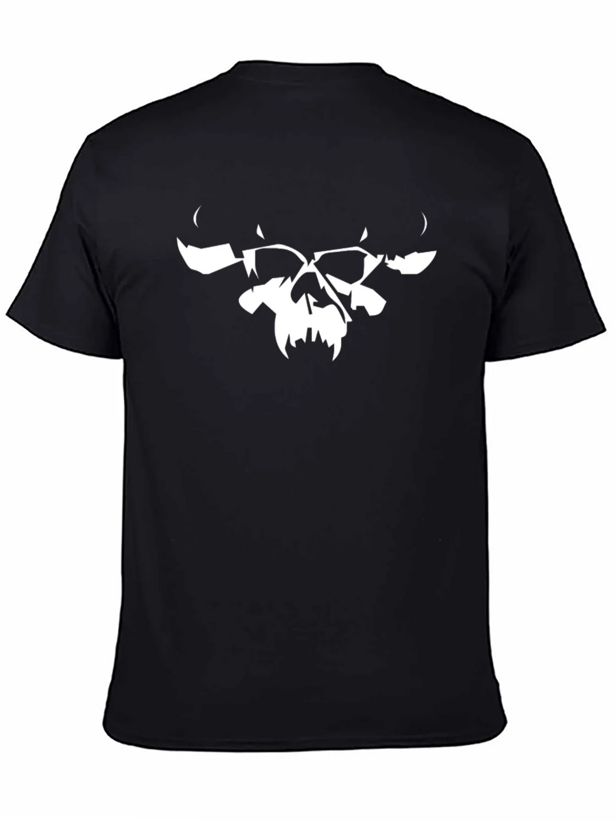 Skull Graphic Tee - Black Cotton Blend product image 7