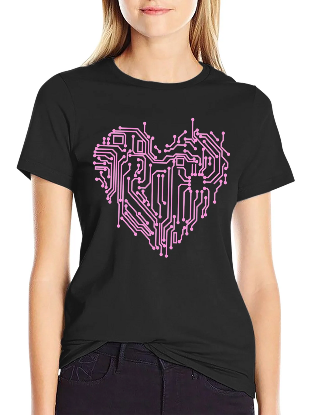 Circuit Board Heart Graphic T-Shirt product image 5