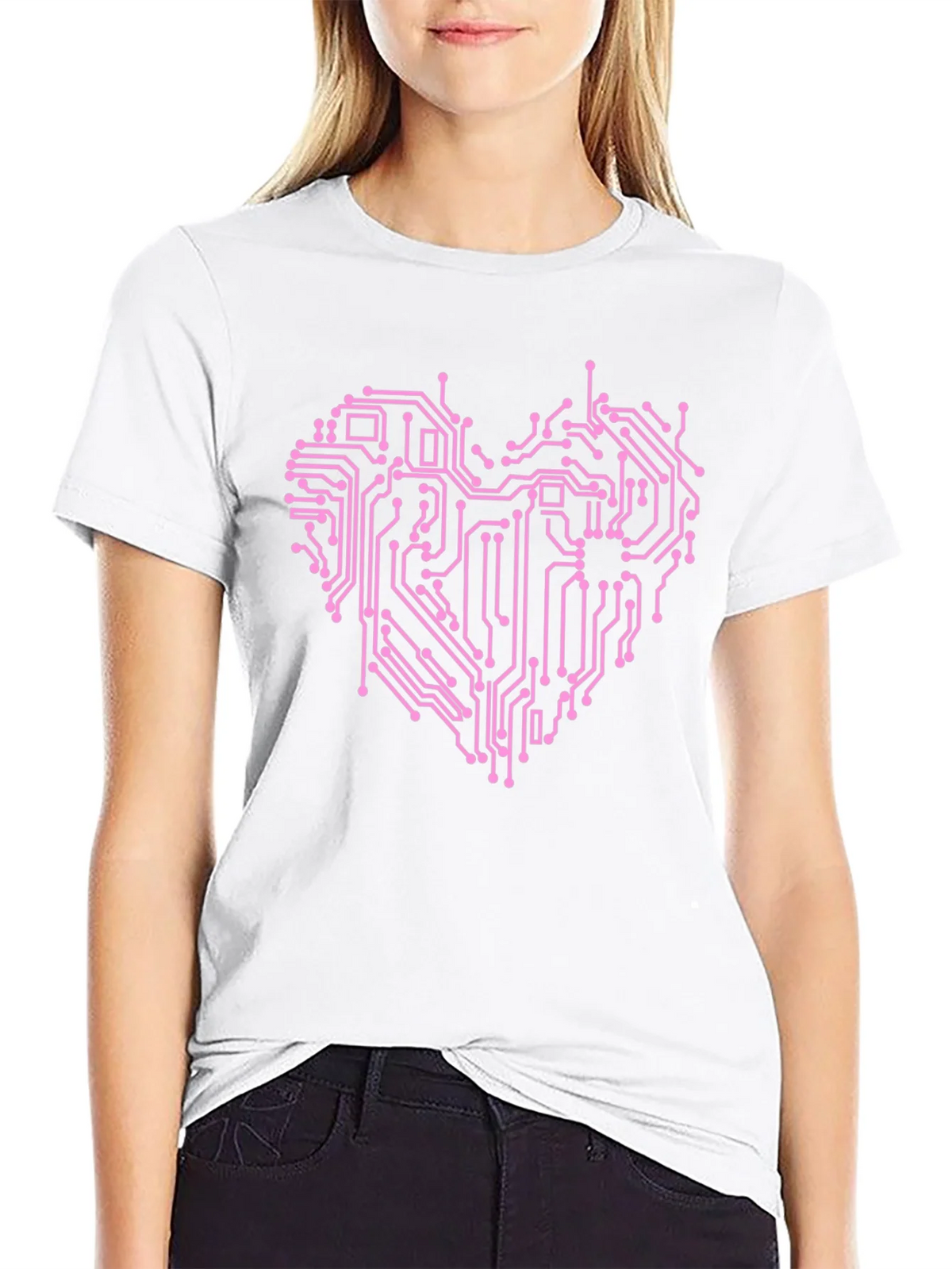 Circuit Board Heart Graphic T-Shirt product image 11