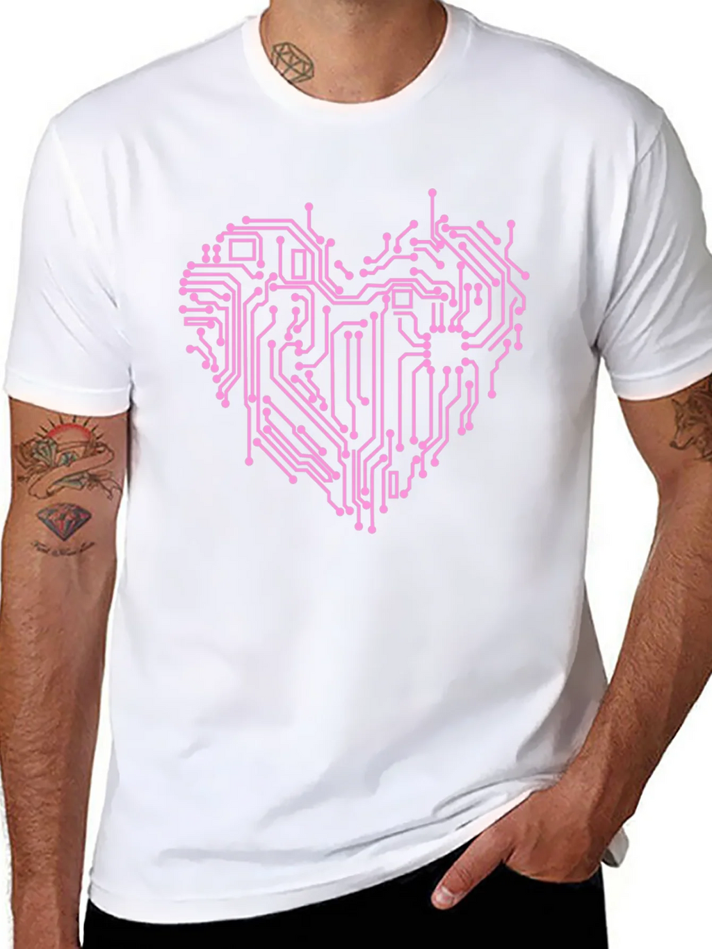 Circuit Board Heart Graphic T-Shirt product image 10