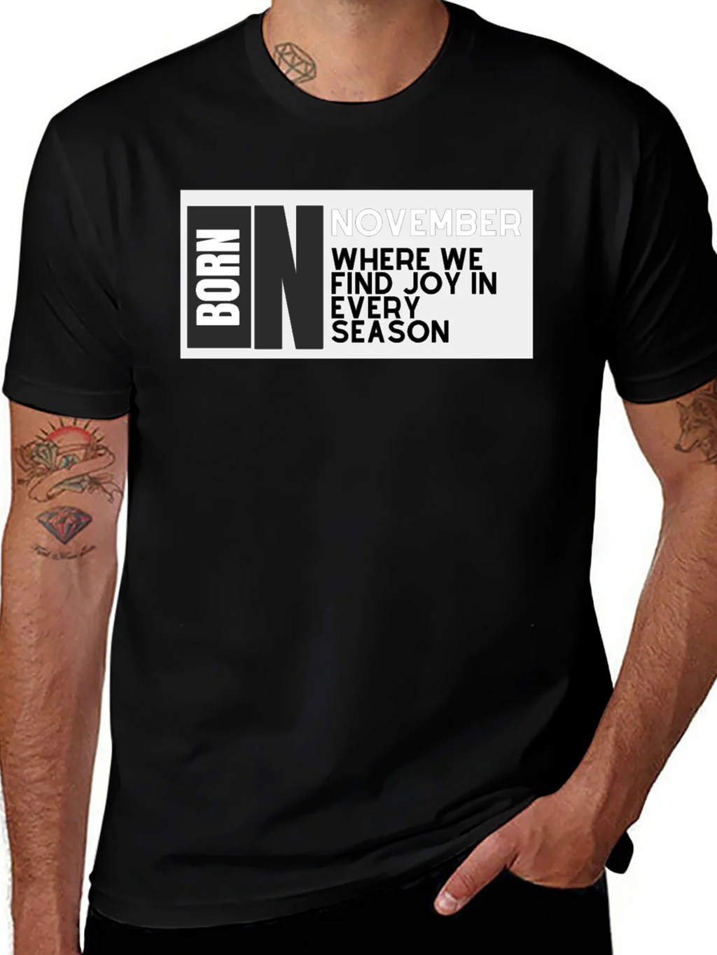 Born In November Graphic T-Shirt product image 1