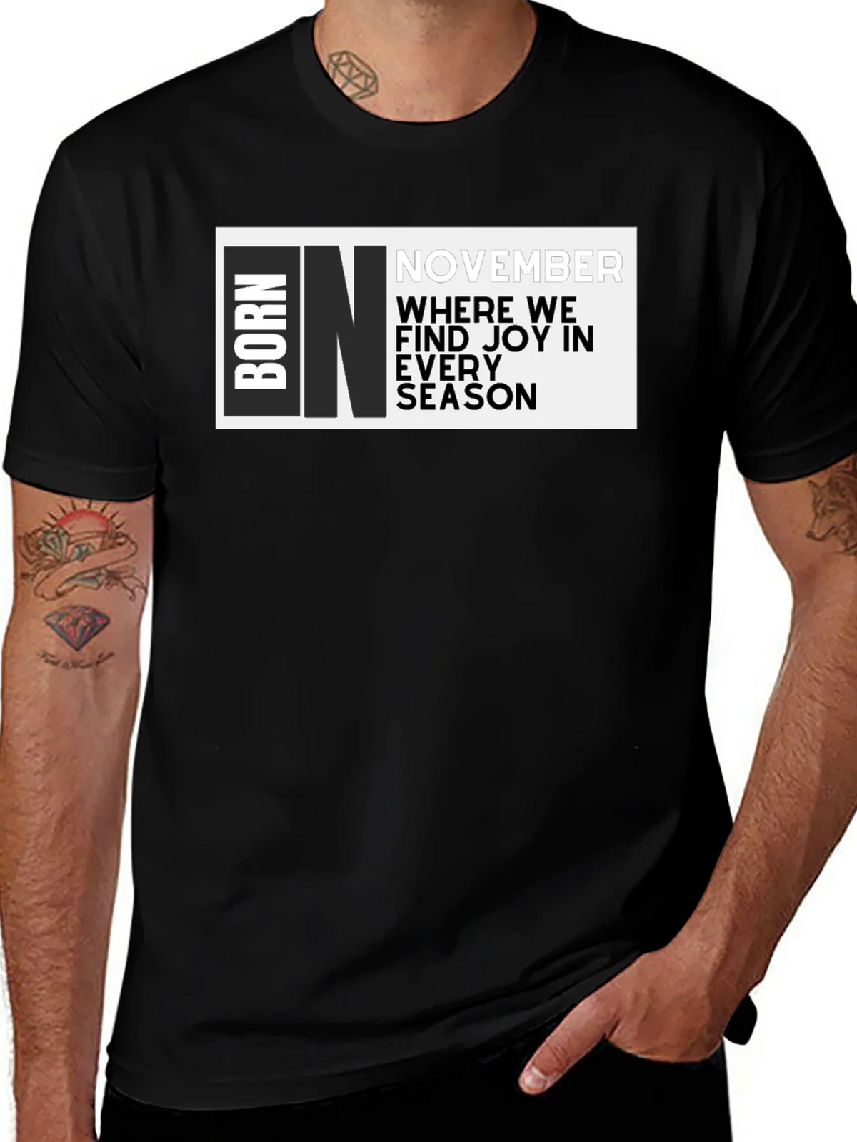 Born In November Graphic T-Shirt product image 1