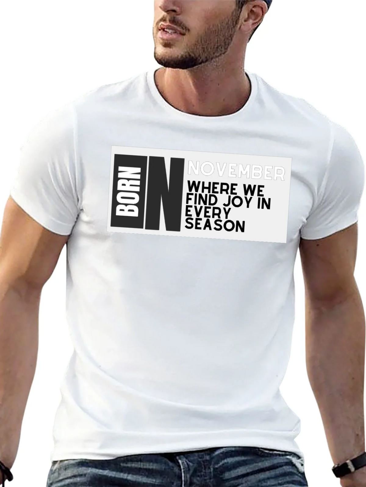 Born In November Graphic T-Shirt product image 4