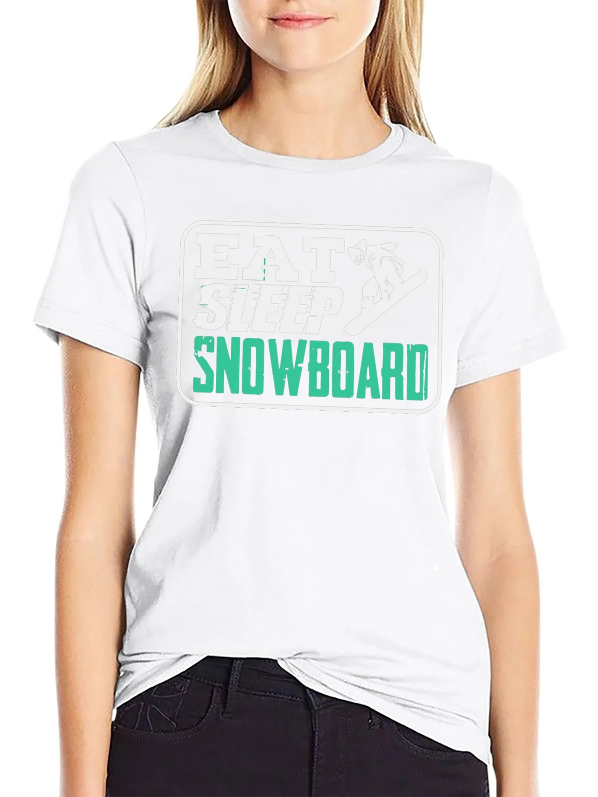 Eat Sleep Snowboard T-Shirt - Fun Graphic Tee product image 11