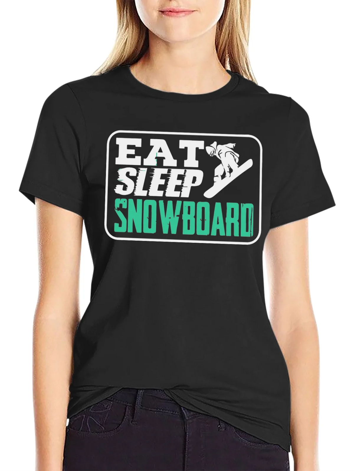 Eat Sleep Snowboard T-Shirt - Fun Graphic Tee product image 5
