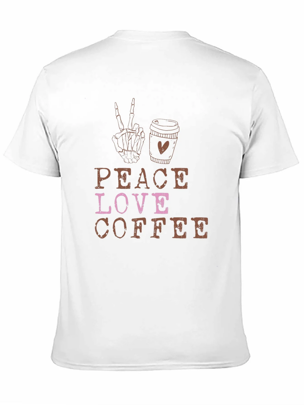 Peace Love Coffee Black Graphic Tee product image 10