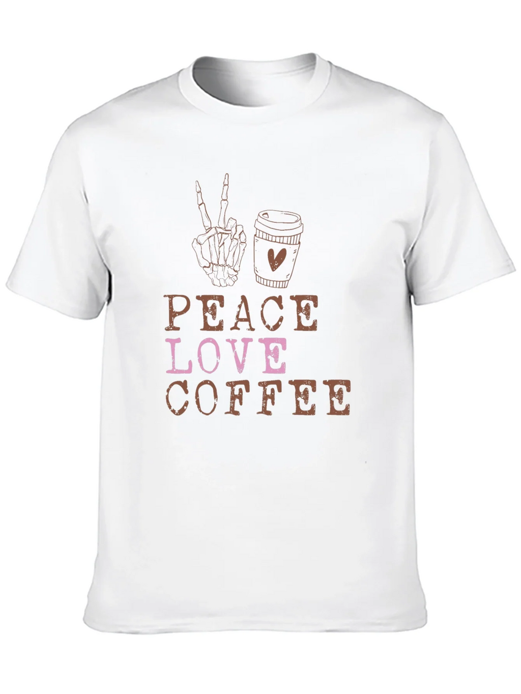 Peace Love Coffee Black Graphic Tee product image 9