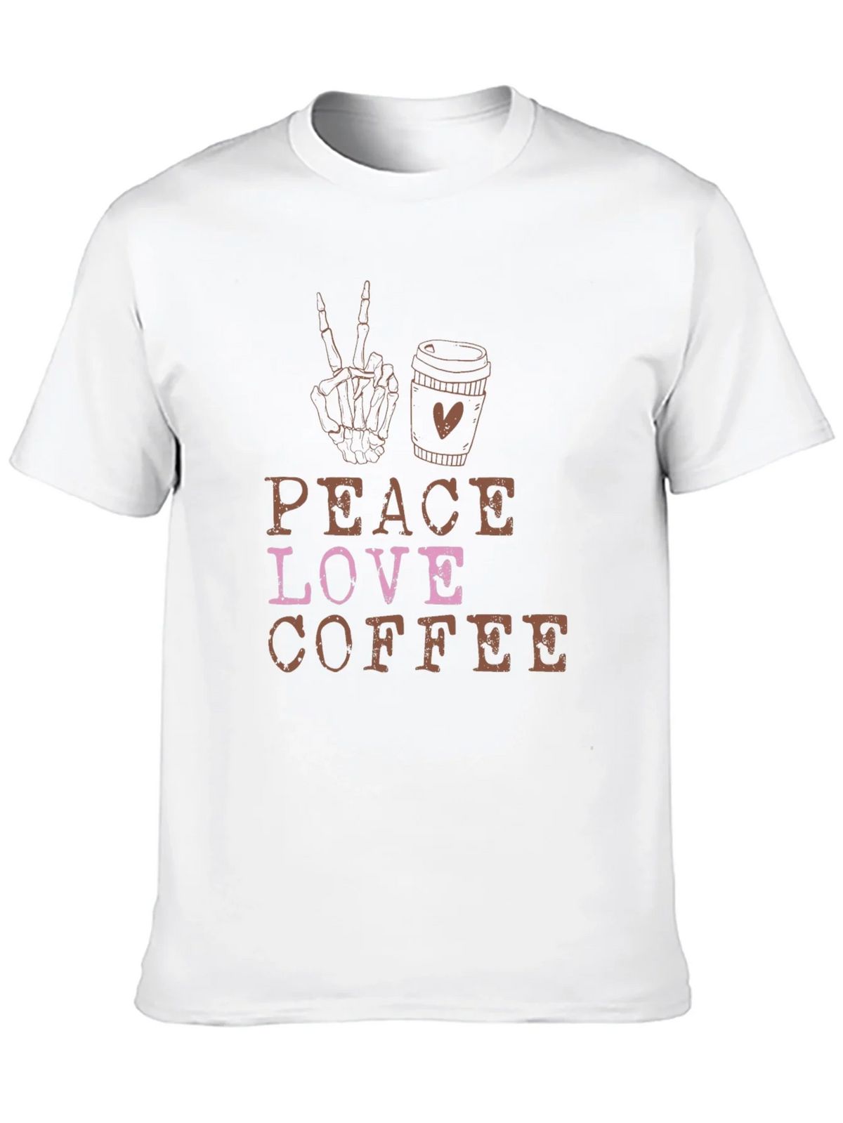 Peace Love Coffee Black Graphic Tee product image 9