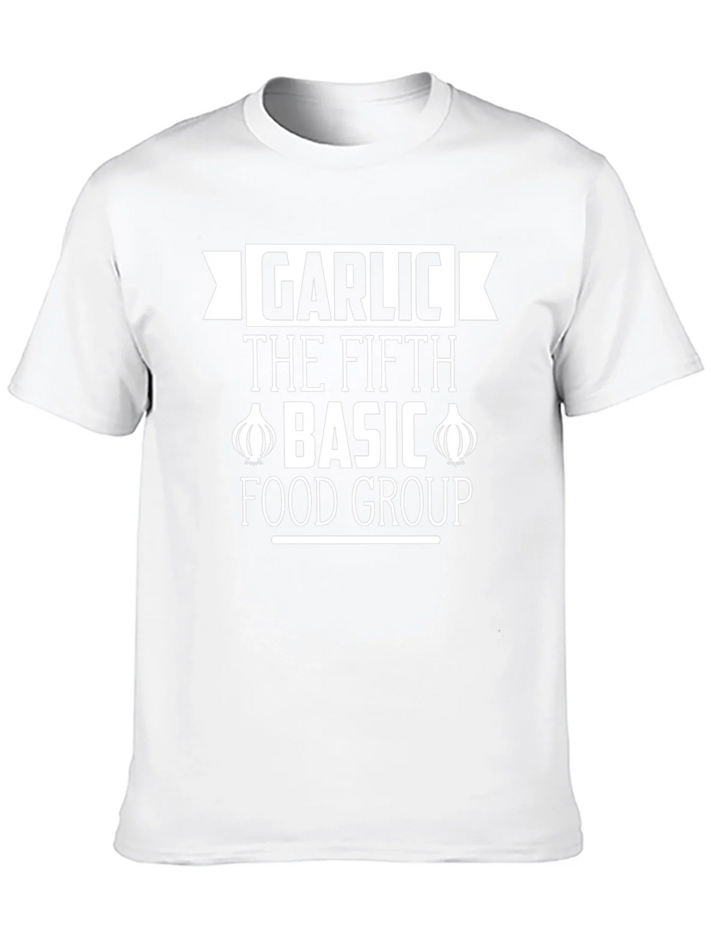 Garlic The Fifth Basic Food Group Black T-Shirt product image 12