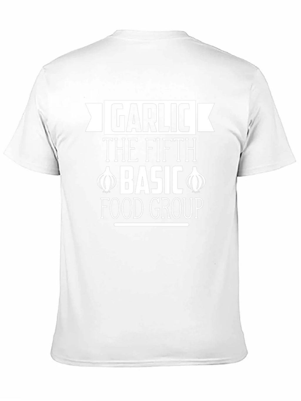 Garlic The Fifth Basic Food Group Black T-Shirt product image 2