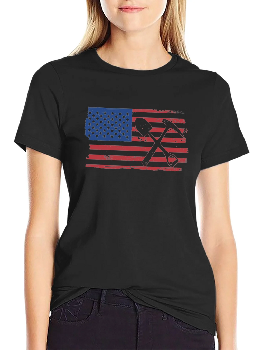 American Miner T-Shirt - Black Graphic Tee product image 5