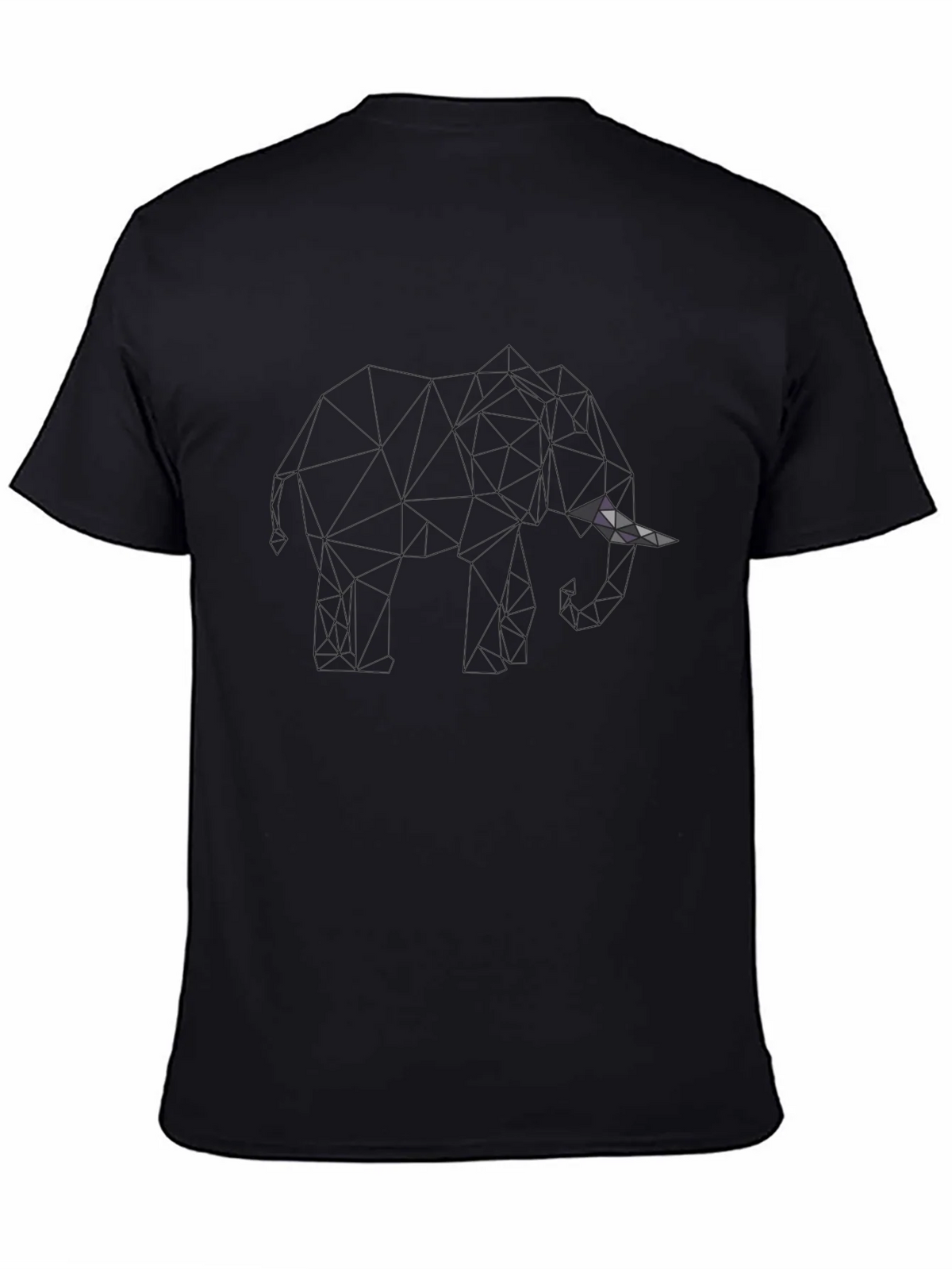 Mens Black Geometric Graphic T-Shirt product image 6