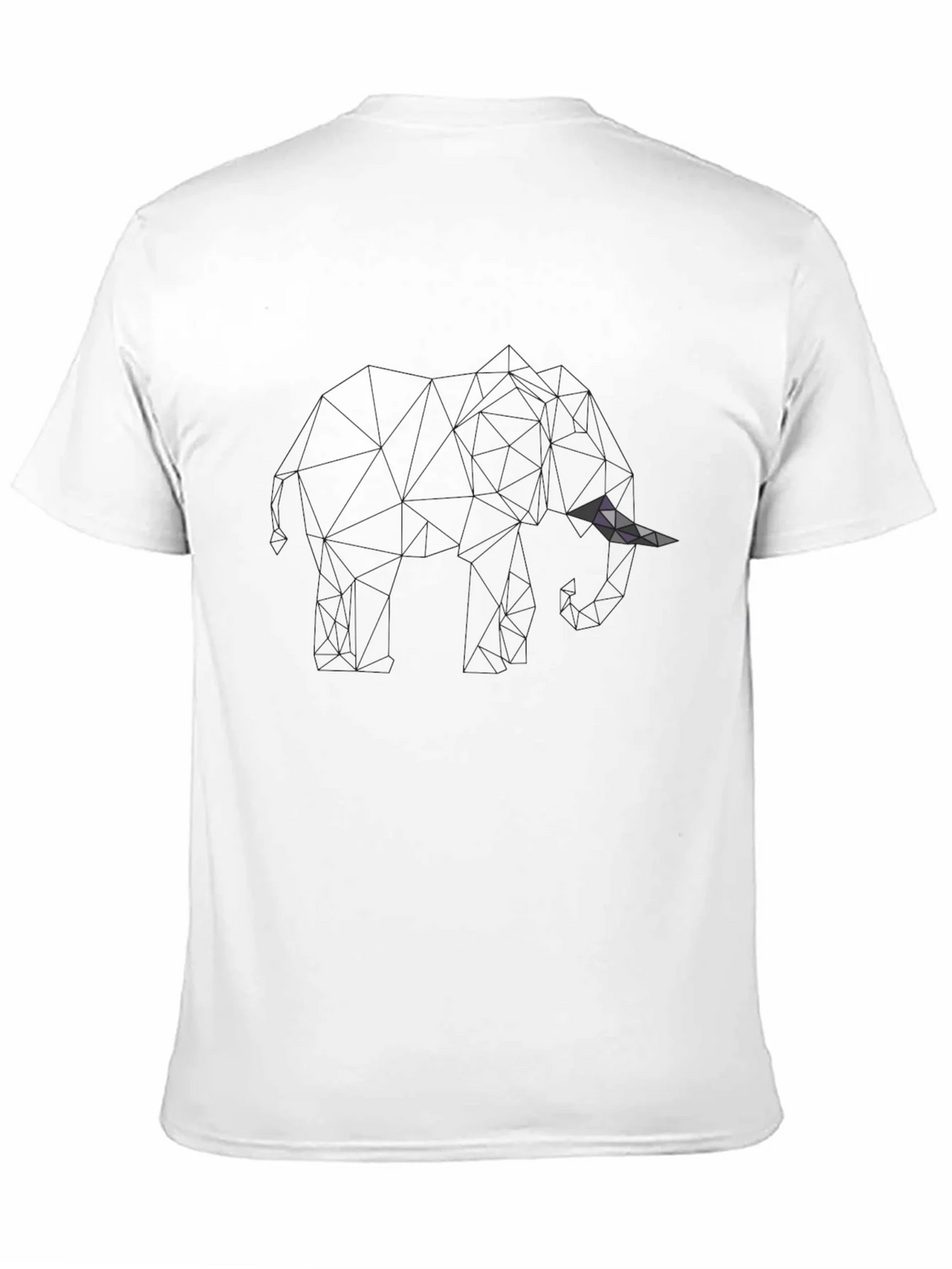 Mens Black Geometric Graphic T-Shirt product image 2