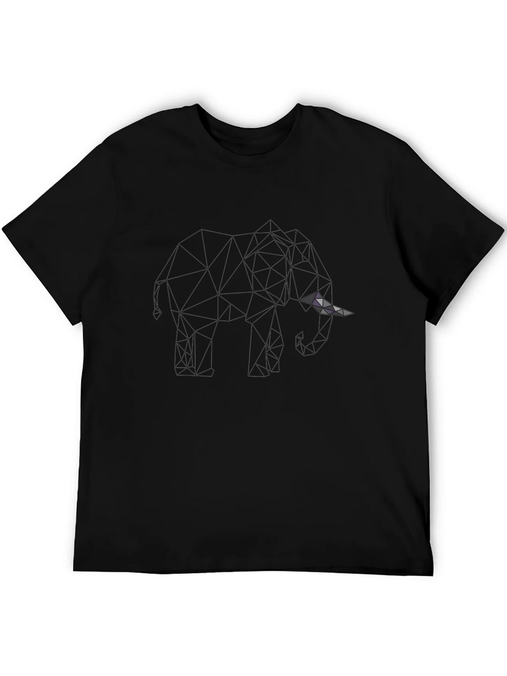 Mens Black Geometric Graphic T-Shirt product image 7