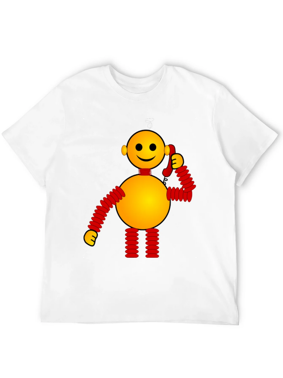 Whimsical Robot Graphic Tee - Black product image 3