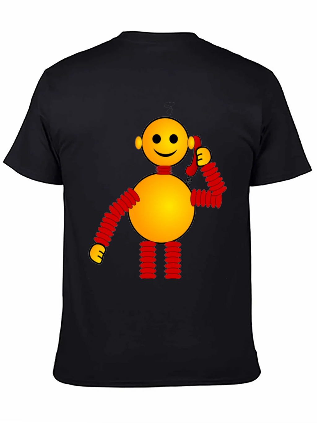 Whimsical Robot Graphic Tee - Black product image 7