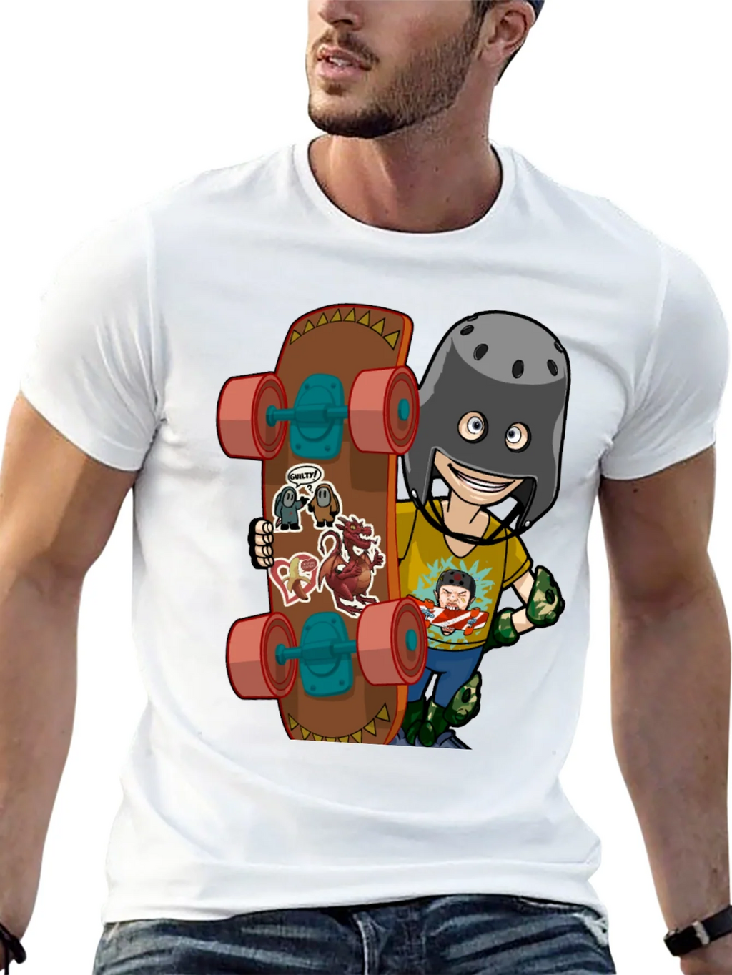 Skateboarding Cartoon T-Shirt product image 4
