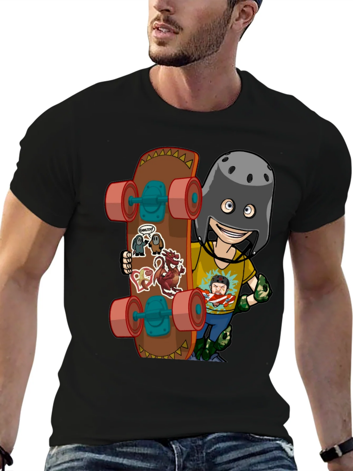 Skateboarding Cartoon T-Shirt product image 9