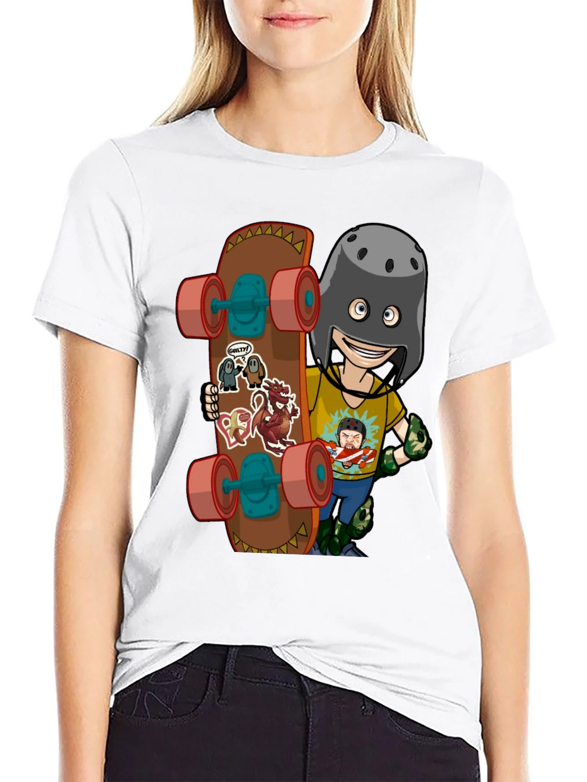 Skateboarding Cartoon T-Shirt product image 11