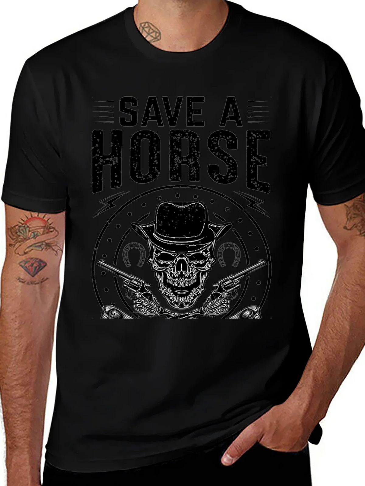Save a Horse Skull Graphic Tee - Western Style product image 1