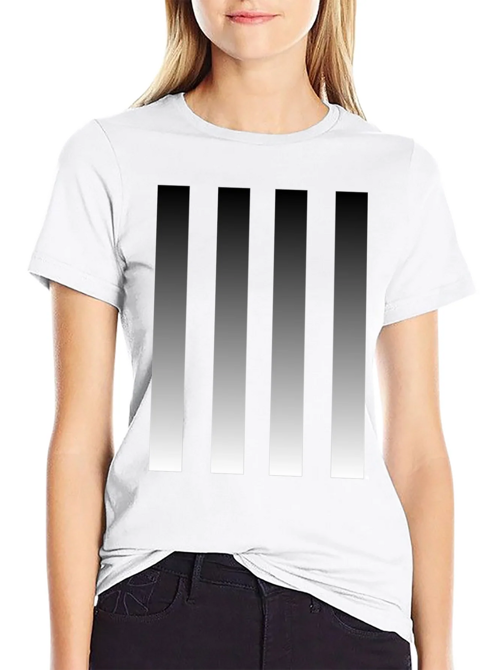 Modern Gradient Stripes Graphic Tee product image 11