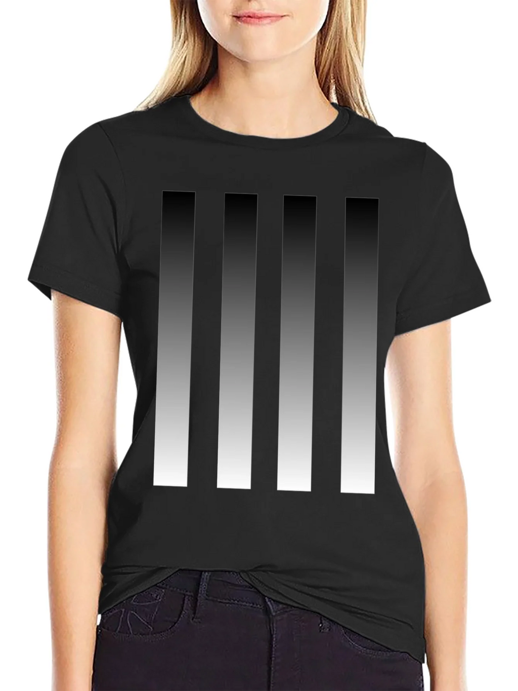 Modern Gradient Stripes Graphic Tee product image 5