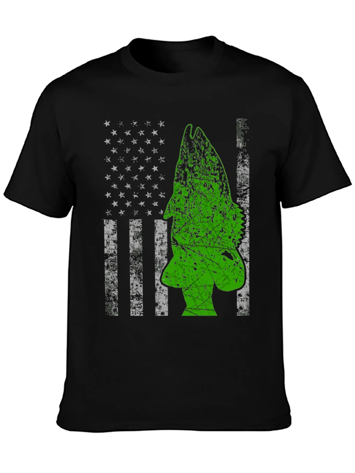 American Flag Bass Fishing Graphic Tee product image 6