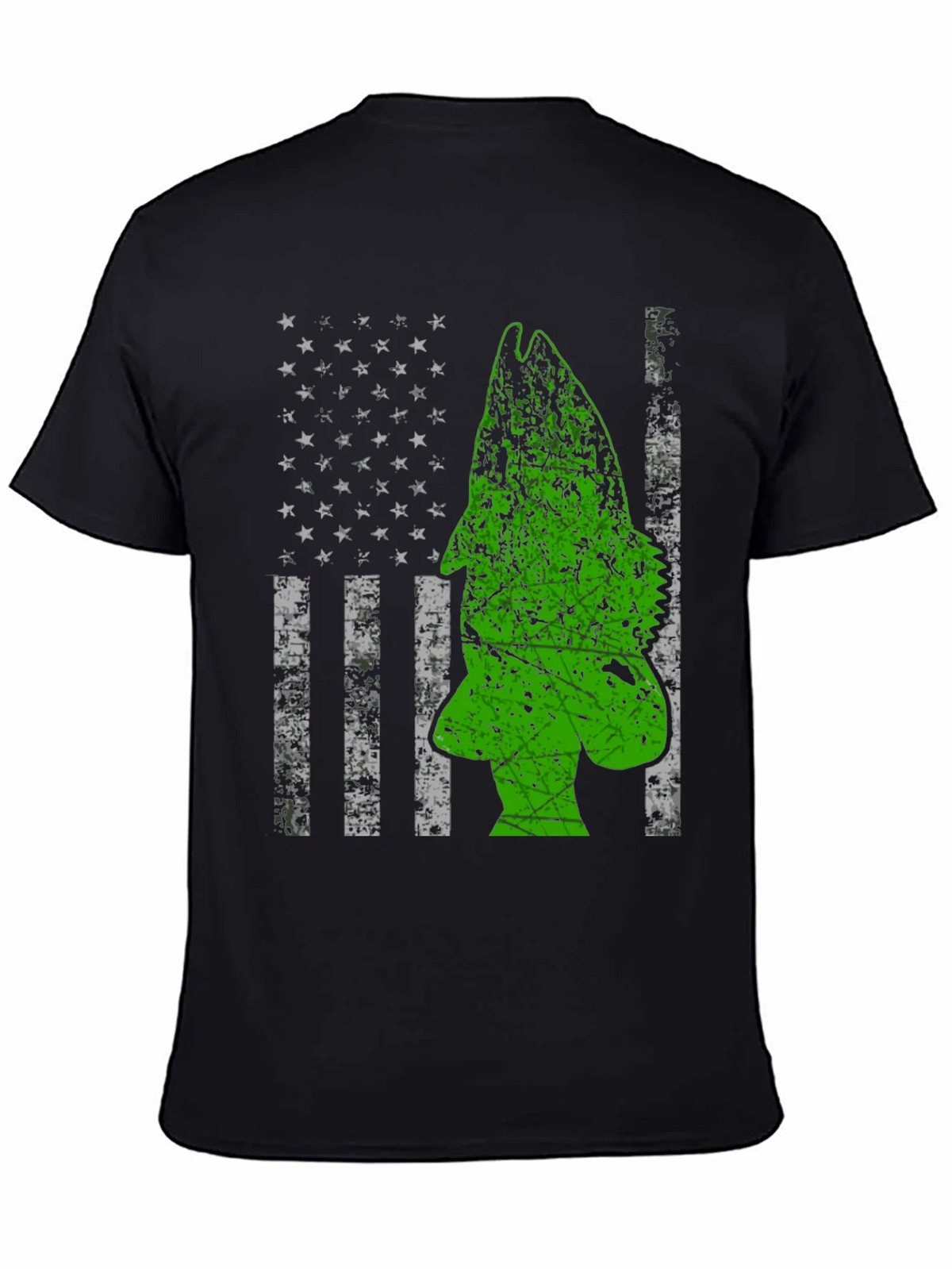 American Flag Bass Fishing Graphic Tee product image 7