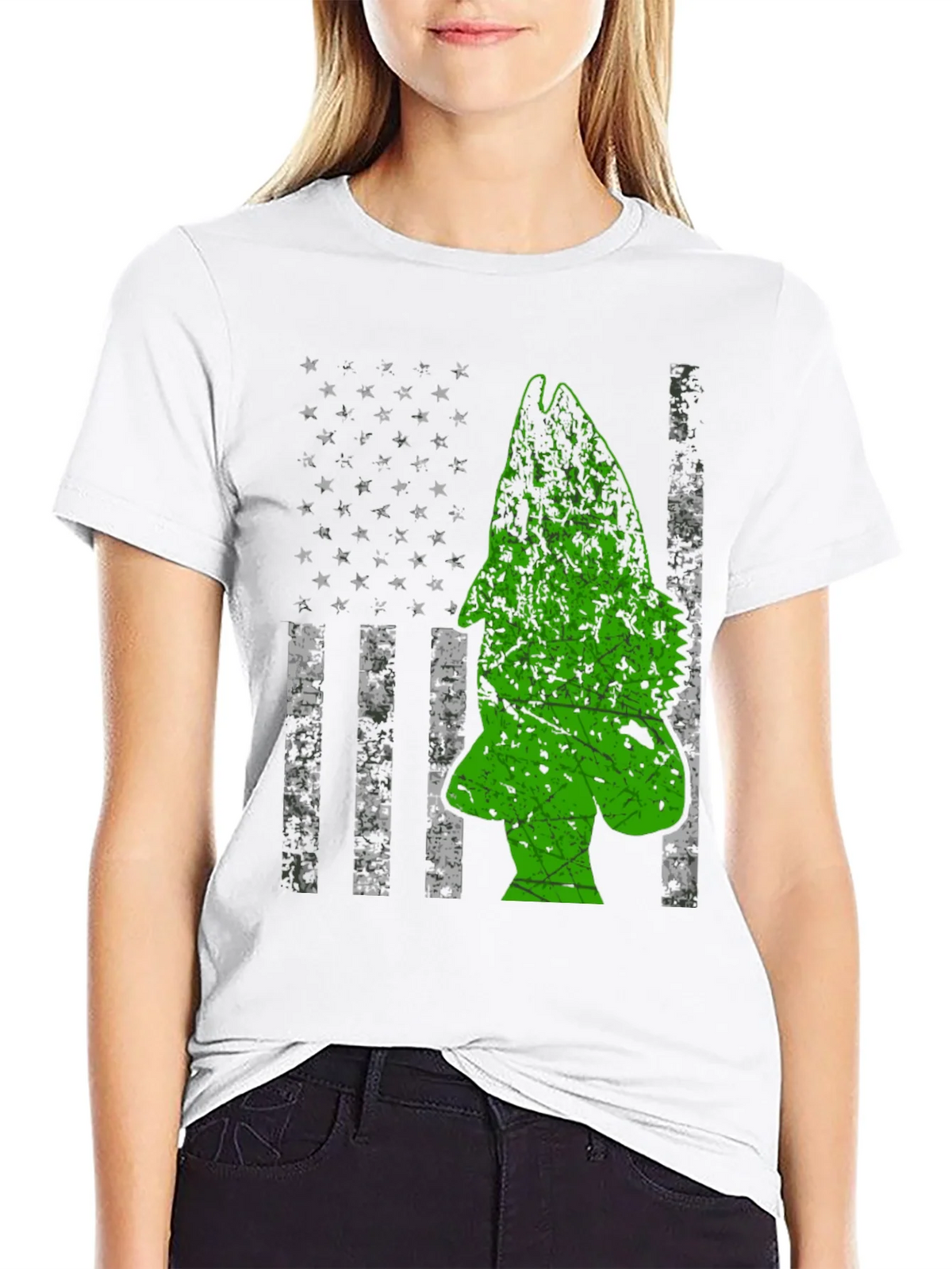 American Flag Bass Fishing Graphic Tee product image 11