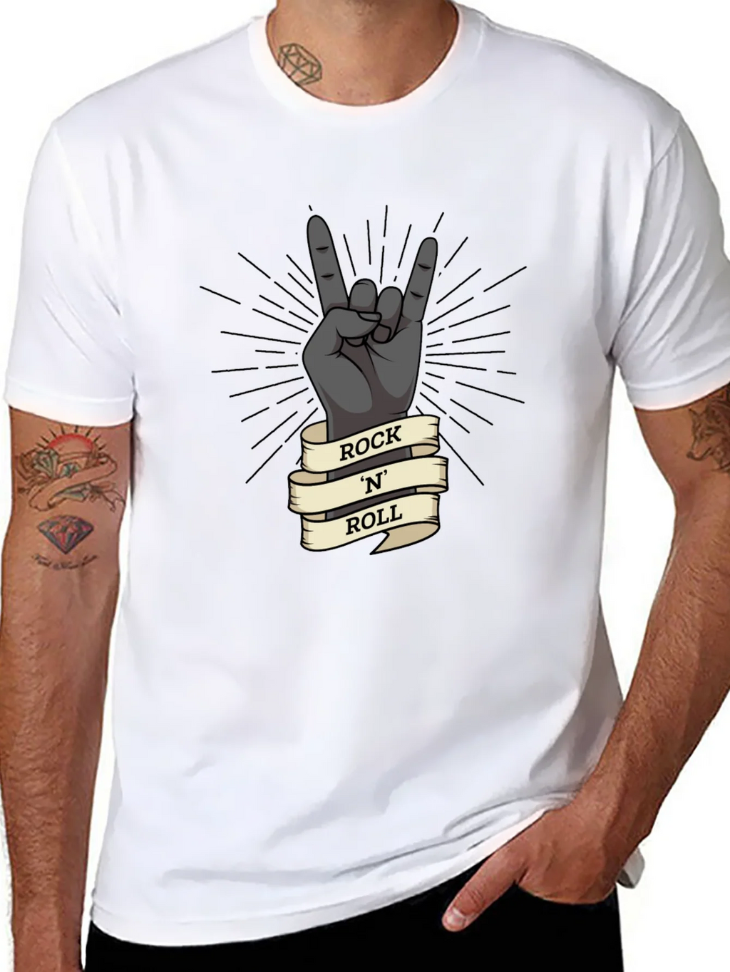 Rock N Roll Hand Gesture Graphic T-Shirt product image 10